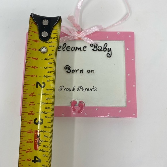 Welcome Baby Girl Customizable Ornament - Picture 5 of 5